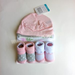 newborn cap booties set