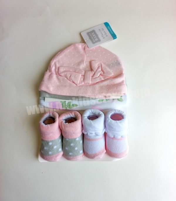 newborn cap booties set